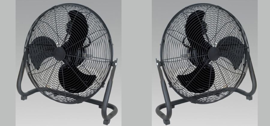 Much needed on a hot day: the ACF18 Industrial High Velocity Fan, 18inch 3 speed fan!